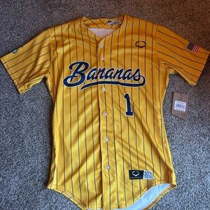 Bananas Yellow Baseball #1 Jersey